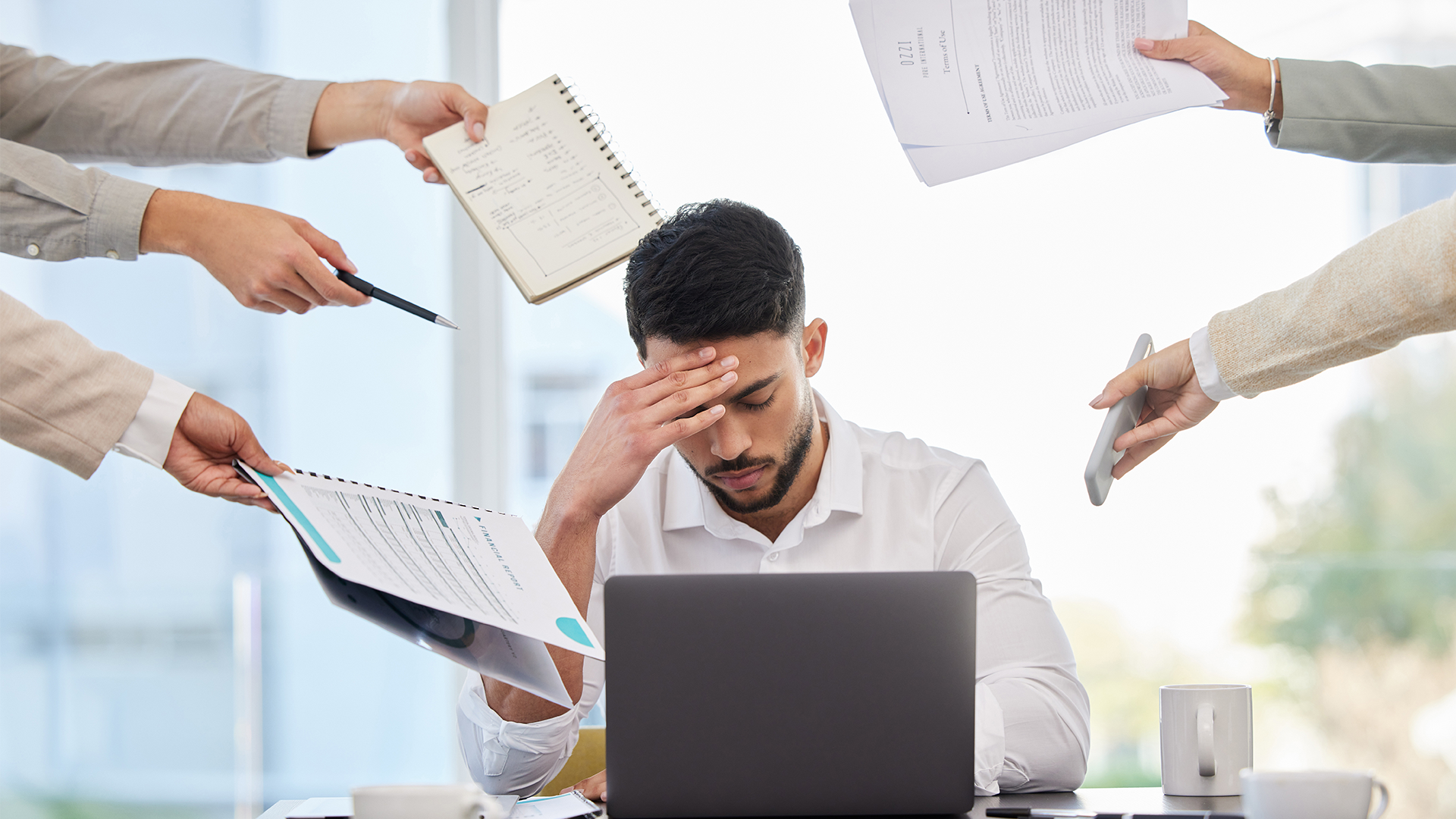 Manage personal stressors in the work environment